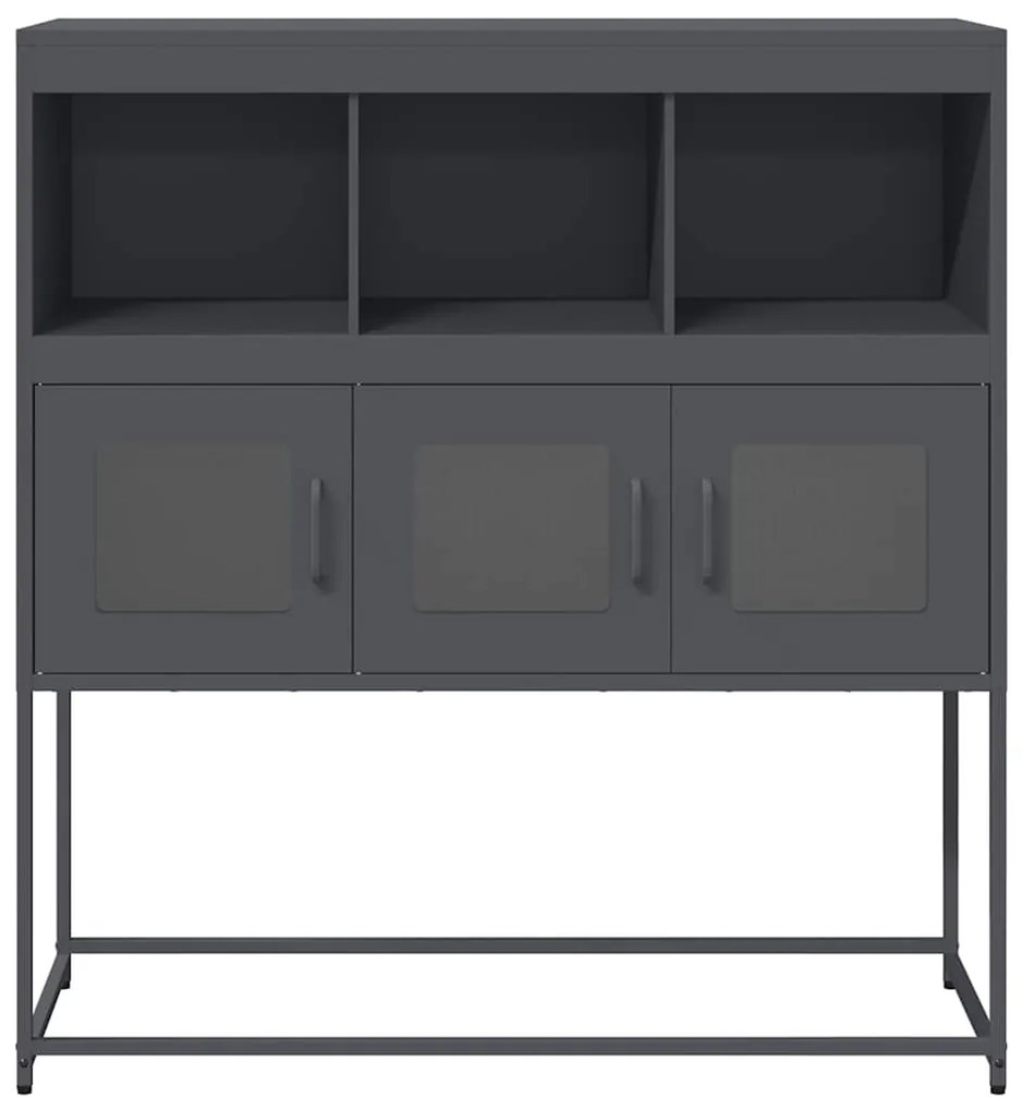 vidaXL Ντουλάπι Ανθρακί 100,5x39x107 εκ. από Χάλυβα Ψυχρής Έλασης