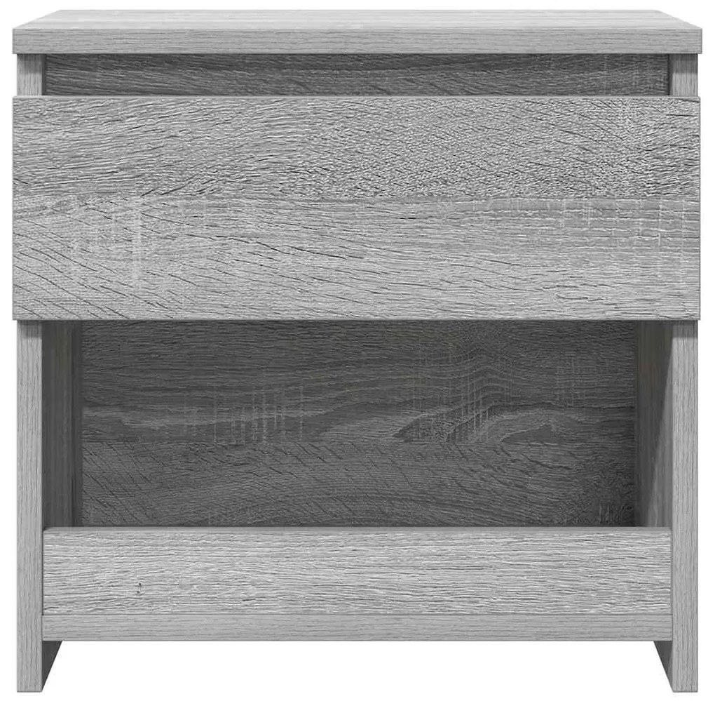 vidaXL Κομοδίνα 2 τεμ. Γκρι Sonoma 40x30x39 εκ. από Επεξεργασμένο Ξύλο