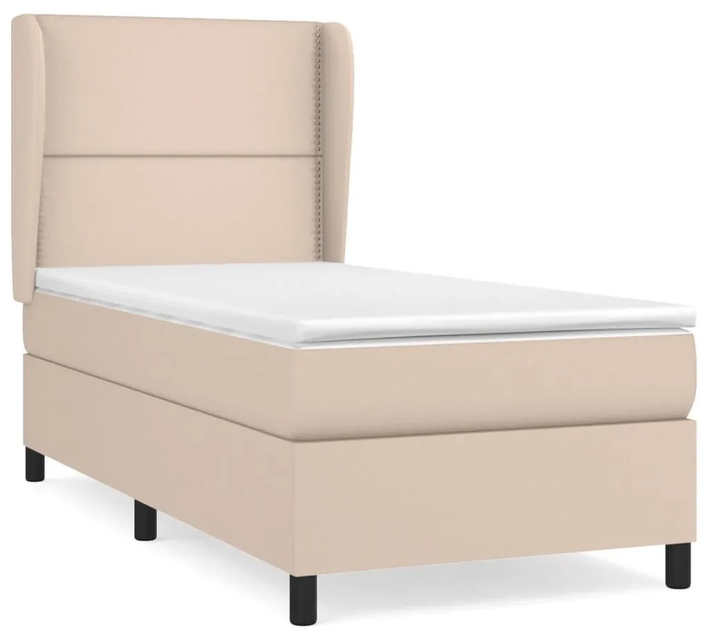 ΚΡΕΒΑΤΙ BOXSPRING ΜΕ ΣΤΡΩΜΑ ΚΑΠΟΥΤΣΙΝΟ 90X190ΕΚ.ΑΠΟ ΣΥΝΘ. ΔΕΡΜΑ 3128948