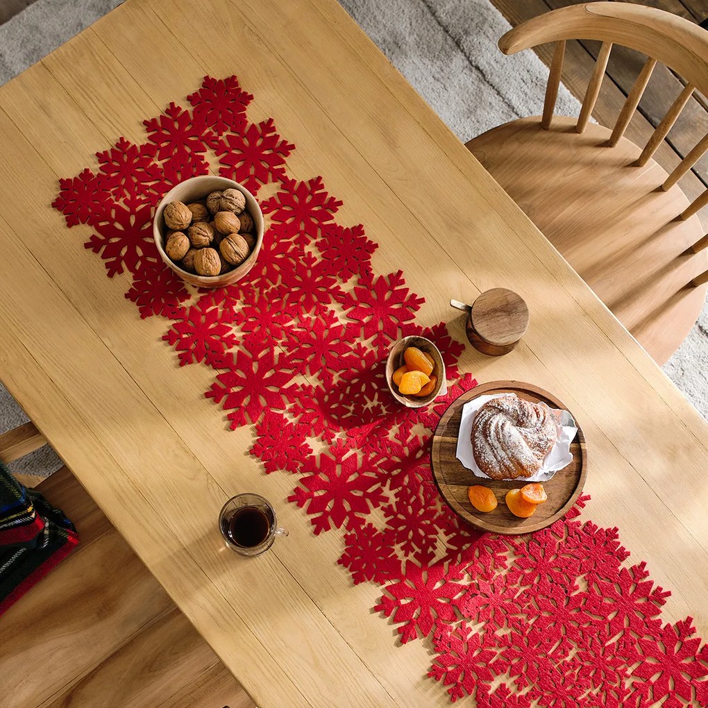 Runner Xmas Red 33x120 - Gofis Home 638