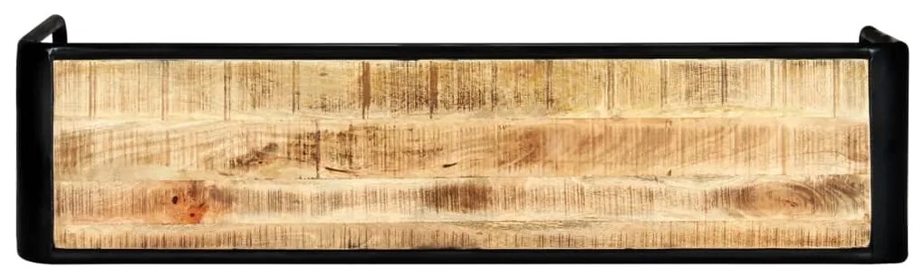 vidaXL Τραπέζι Κονσόλα 140x35x76 εκ. από Μασίφ Ακατέργαστο Ξύλο Μάνγκο