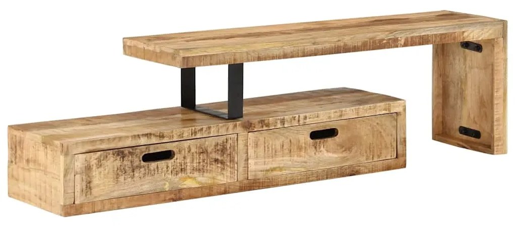 vidaXL Βάση Τηλεόρασης (118-200) x 30x40 εκ. από Μασίφ Ξύλο Μάνγκο