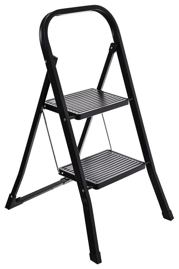 ESTIA ΣΚΑΛΟΣΚΑΜΠΟ NEO BLACK ΜΕ 2 ΣΚΑΛΙΑ 46x55x81cm