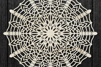 Intra απο ξύλο plywood 3mm-4mm πάχος – Διακόσμηση τοίχου Mandala Cut Laser Δίασταση  40x30 cm INTRAFABR-47879872