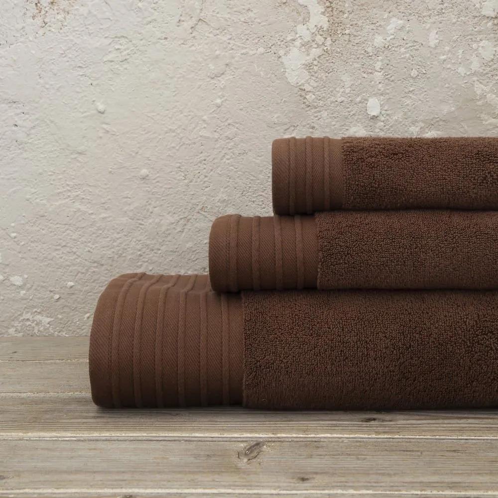 Πετσέτα Feel Fresh Warm Brown Nima Σώματος 90x145cm 100% Βαμβάκι