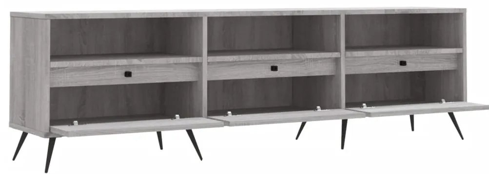 vidaXL Έπιπλο Τηλεόρασης Γκρι Sonoma 150x30x44,5 εκ. από Επεξεργ. Ξύλο