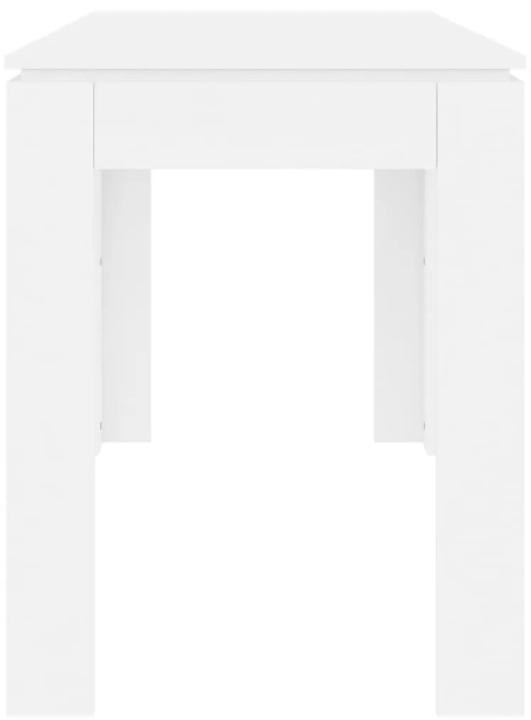 vidaXL Τραπεζαρία Λευκή 120 x 60 x 76 εκ. από Επεξ. Ξύλο