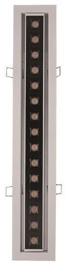 ΣΠΟΤ ΧΩΝΕΥΤΟ ΓΡΑΜΜΙΚΟ LED ΜΟΝΟ 12W 4000K ΛΕΥΚΟ/ ΜΑΥΡΟ PRO 145-55092