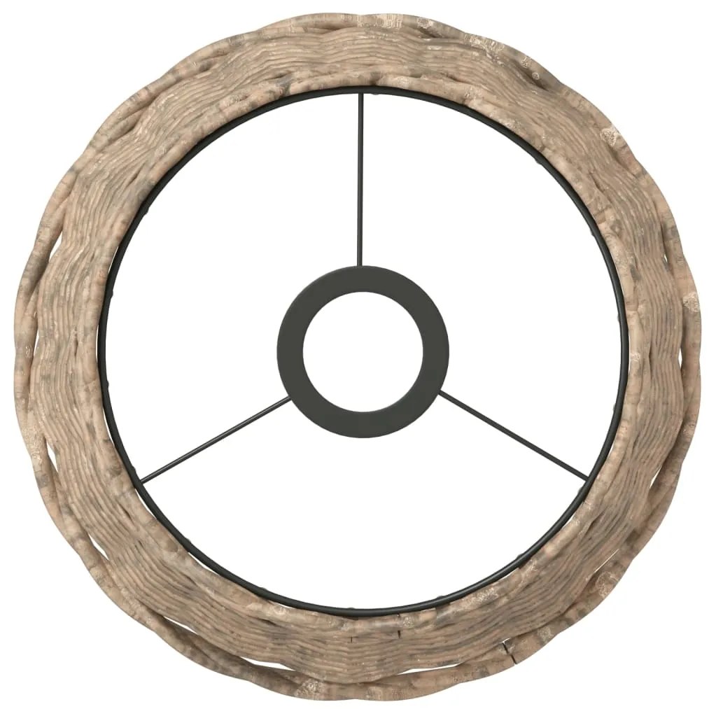 vidaXL Καπέλο Φωτιστικού Οροφής Λευκό Ø25x17 εκ. από Wicker