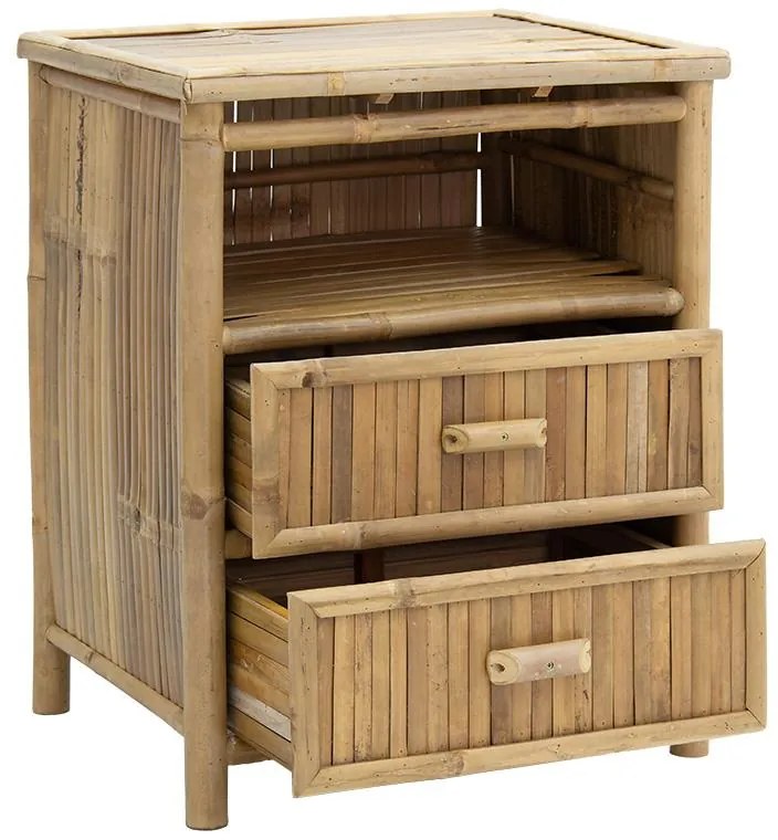 Κομοδίνο Ofra bamboo φυσικό 56x46x69εκ 56x46x69 εκ.