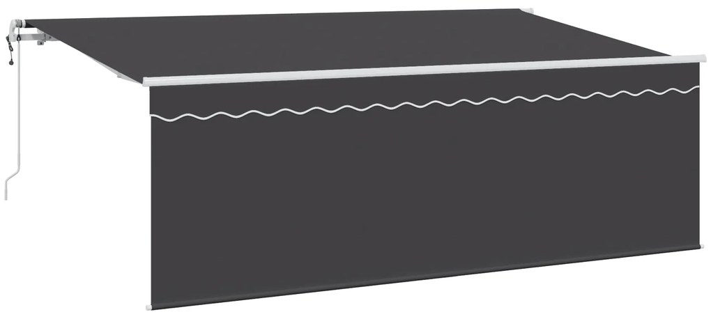 vidaXL Σκηνίτσα Αναδιπλούμενη Ανθρακί 400 x 200 cm ύφασμα