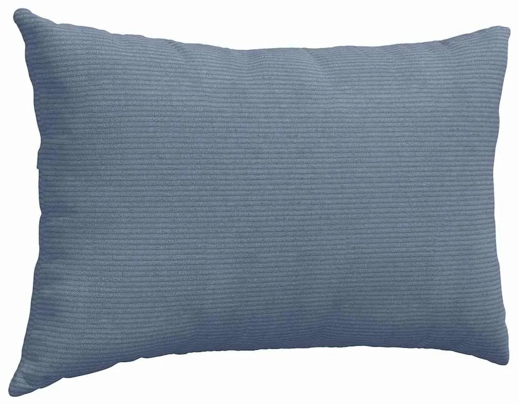 vidaXL Μαξιλάρι Καναπέ 2 pcs Μπλε 60 x 40 cm Υφασμάτινο Κορντουρά