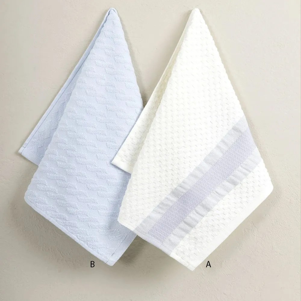 Πετσέτα Κουζίνας Wipe A White-Grey Nima 40x60cm 100% Βαμβάκι