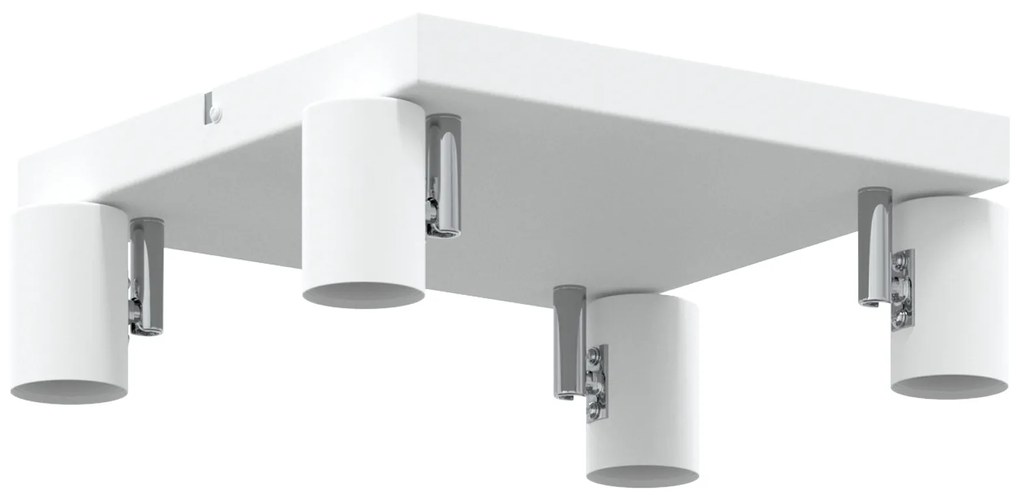 vidaXL Ceiling Spotlight 4 Way Adjustable Λευκό E27