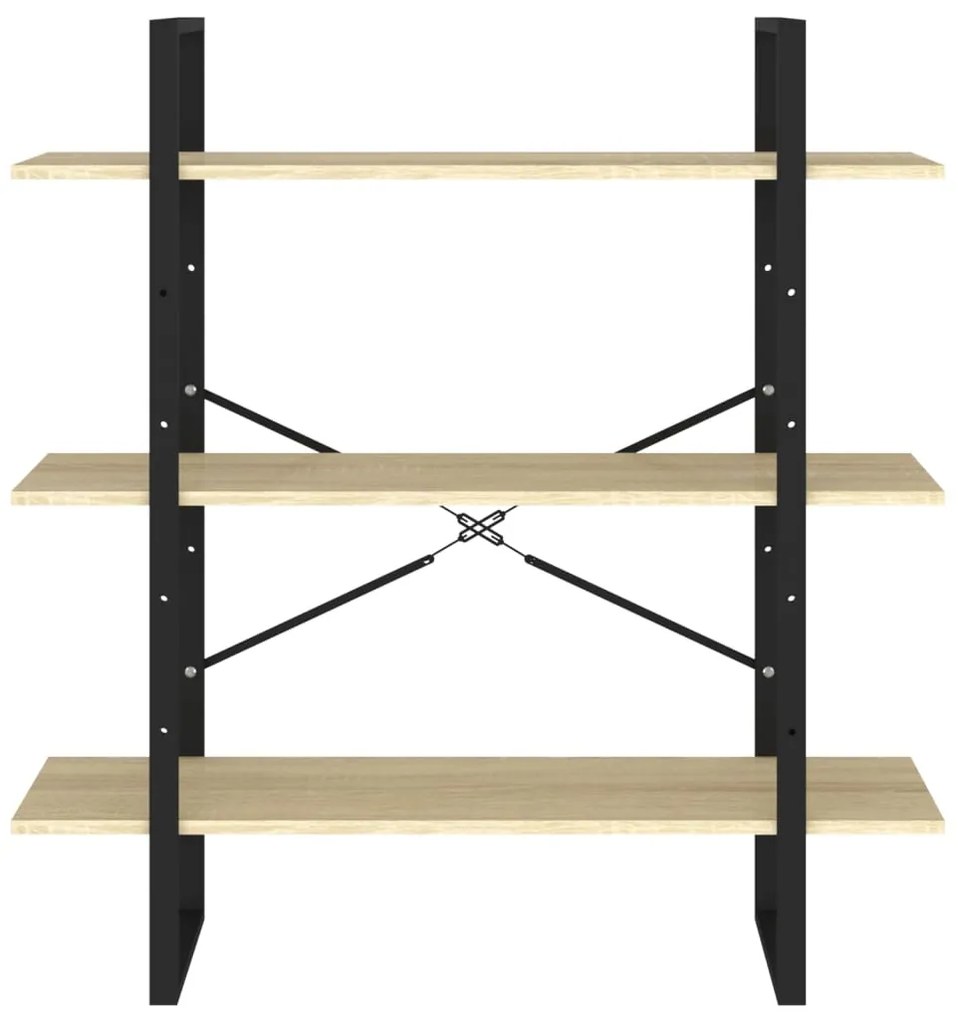 vidaXL Βιβλιοθήκη Χρώμα Sonoma Δρυς 100 x 30 x 105 εκ. από Επεξ. Ξύλο
