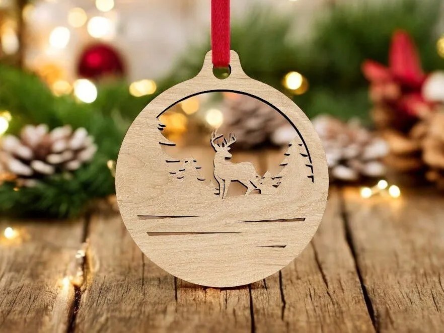 Σετ των 3 Intra απο ξύλο plywood 3mm-4mm πάχος – Στολίδι για το χριστουγεννιάτικο δέντρο της Χώρας των Θαυμάτων 12x15 cm INTRAVECTRY-MY545274