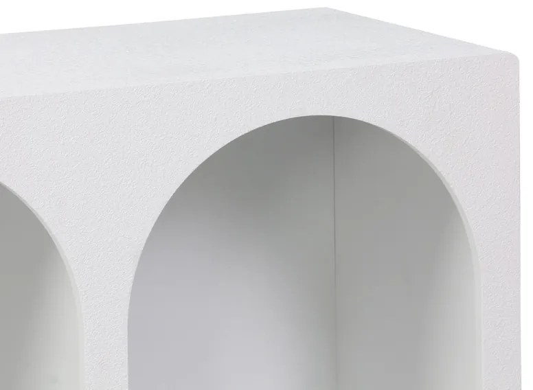 Μπουφές Emersi pakoworld με ράφια mdf σε λευκή απόχρωση 120x35x76εκ