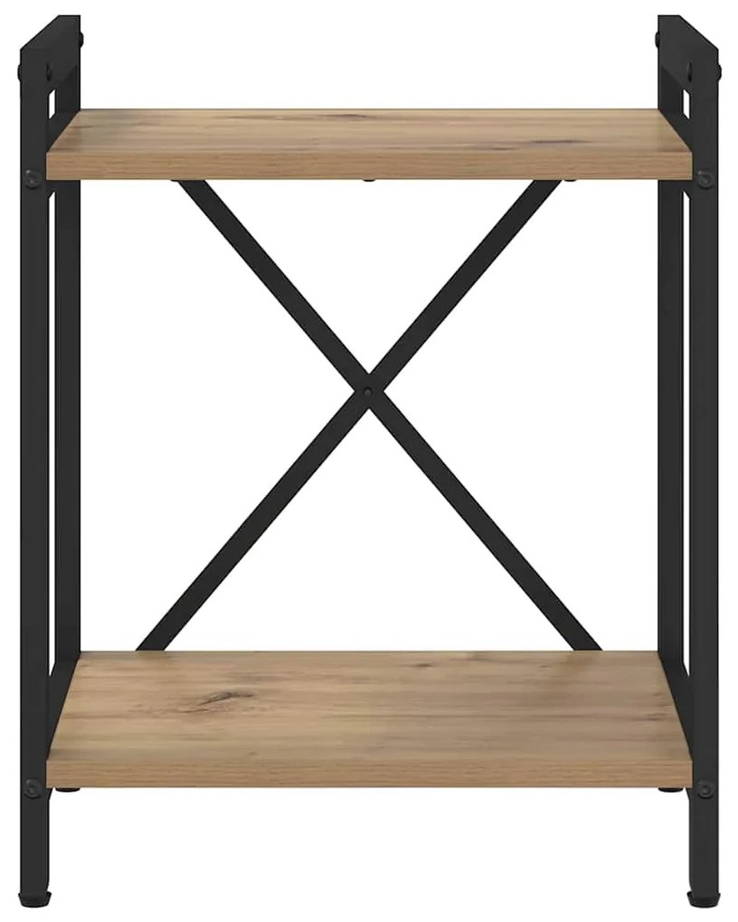 vidaXL Βιβλιοθήκη artisan δρυς 40 x 30 x 48.5 εκ Επεξεργασμένο ξύλο
