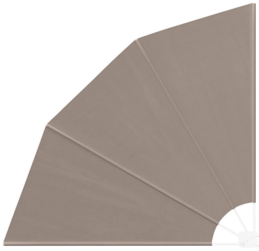 vidaXL Αδιάφανο σκίαστρο μπαλκονιού Taupe 160 x 160 cm ύφασμα