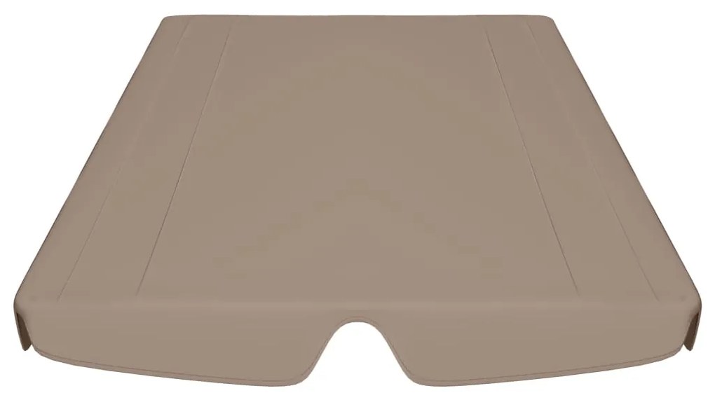 vidaXL Πανί Ανταλλακτικό για Κούνια Κήπου Taupe 188/168 x 145/110 εκ.