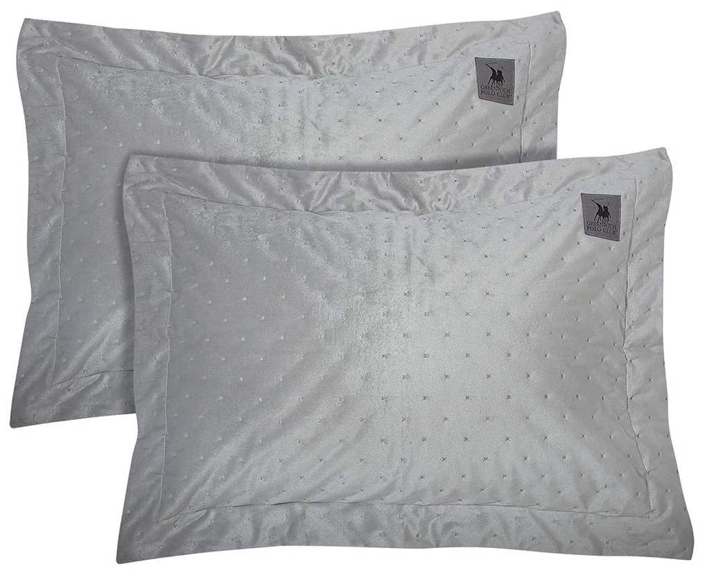 Ζεύγος Μαξιλαροθήκες Oxford (50x70) Greenwich Polo Club Classic 3430 Grey