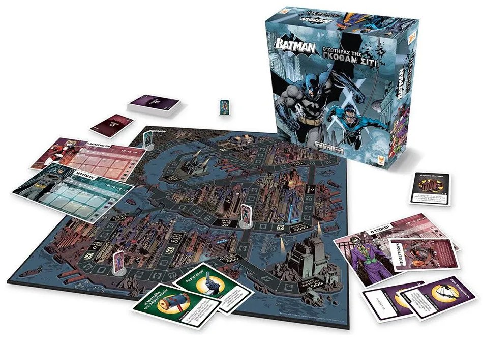 Επιτραπέζιο Παιχνίδι DC Batman: The Savior of Gotham City BAT-GR-599001 (Ελληνική Γλώσσα) 8+ Ετών 2-8 Παίκτες Multi Topigames
