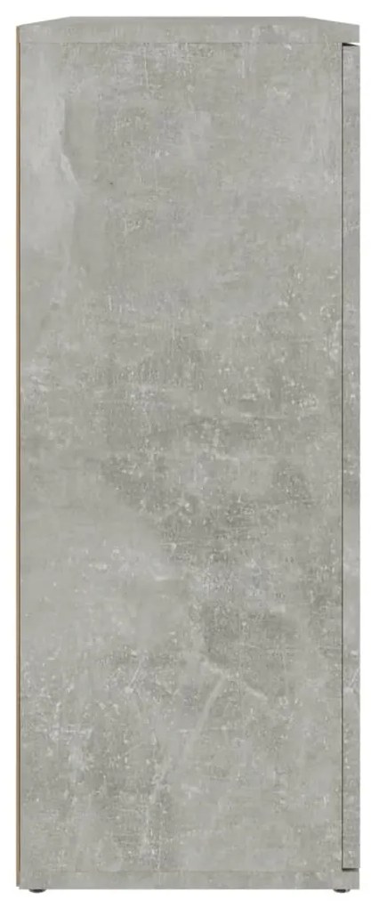 vidaXL Ντουλάπι Γκρι Σκυροδέματος 91x29,5x75 εκ. Επεξεργασμένο Ξύλο