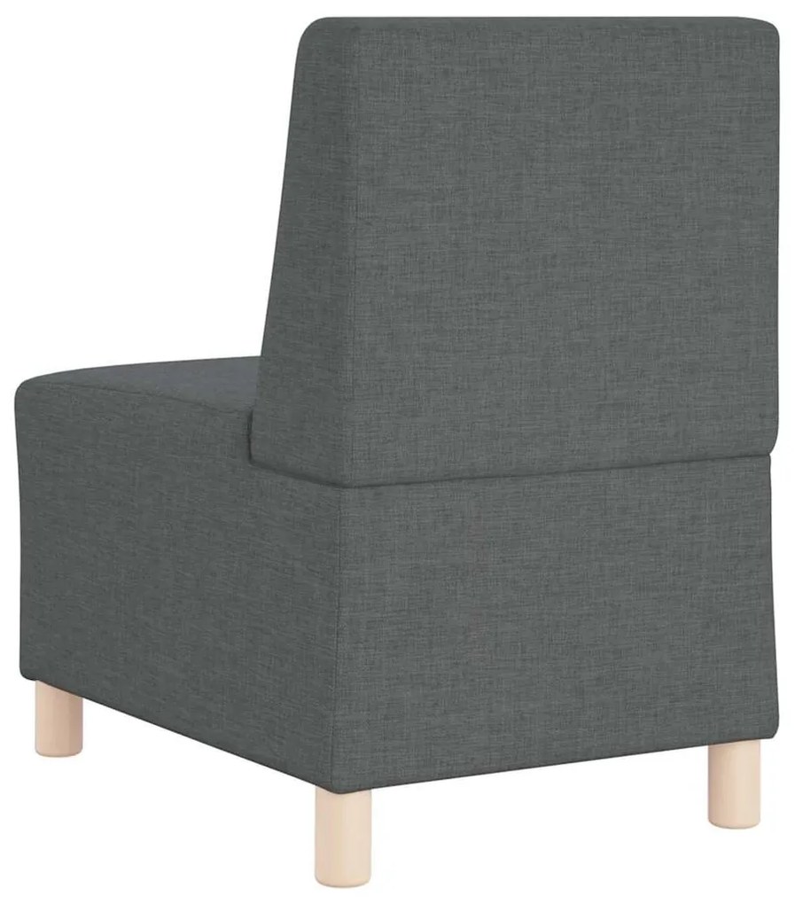 vidaXL Μοναδικός Καναπές χωρίς Χερούλια 3 pcs Σκούρο γκρι