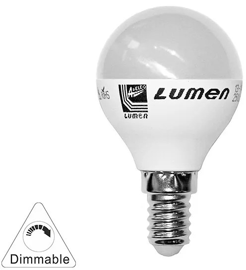 Adeleq Led Λάμπα Σφαιρικό Ε14 6W Ντιμαριζόμενο Θερμό 3000Κ 13-14126009