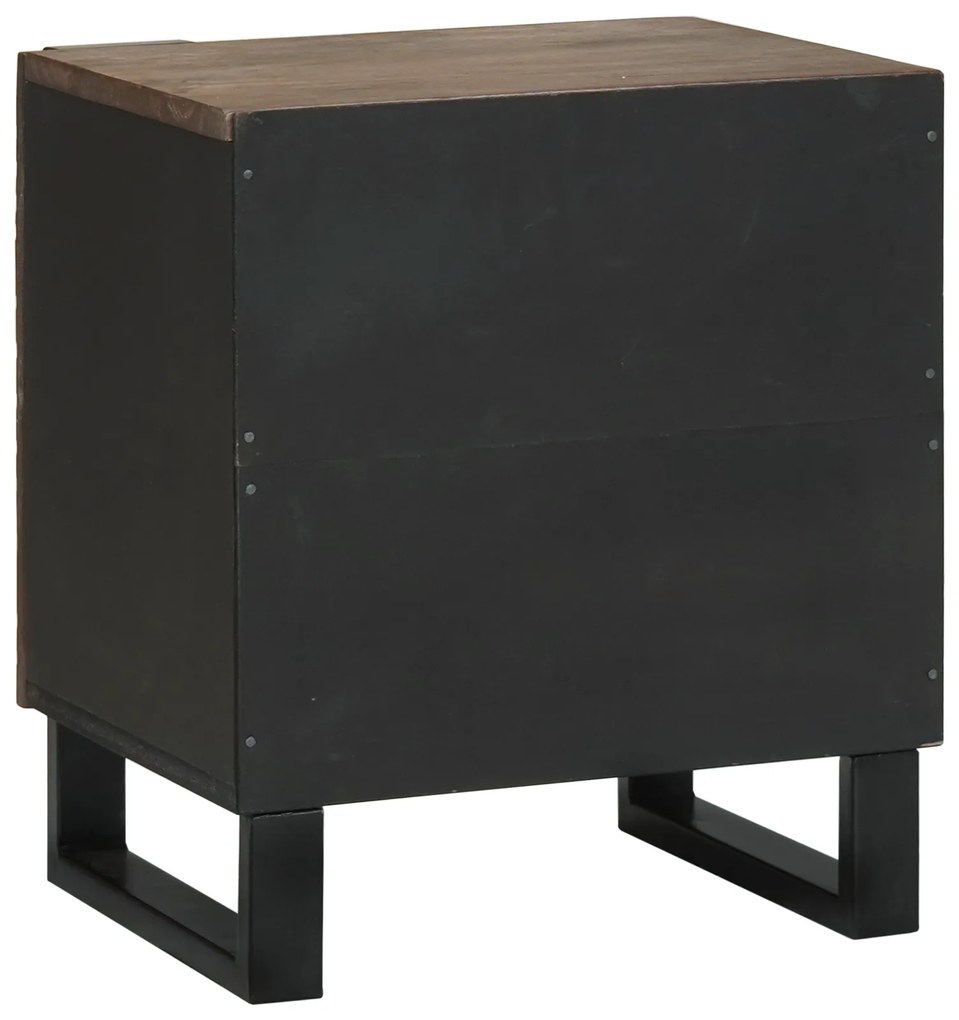 vidaXL Κομοδίνο 40 x 33.5 x 46 εκ. - Φτιαγμένο από ξύλο μάγκο