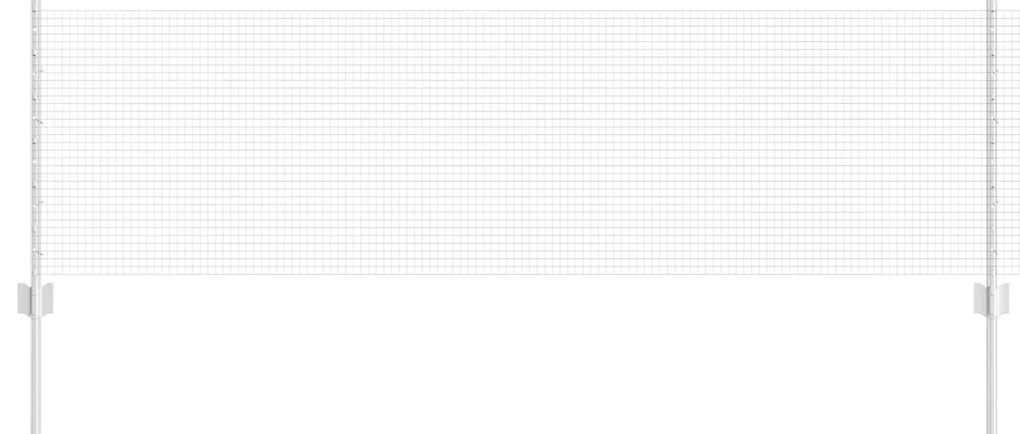 vidaXL Γαλβανισμένος Φράχτης με 22 U Posts Ασημί 0.6x50 μ Ατσάλι