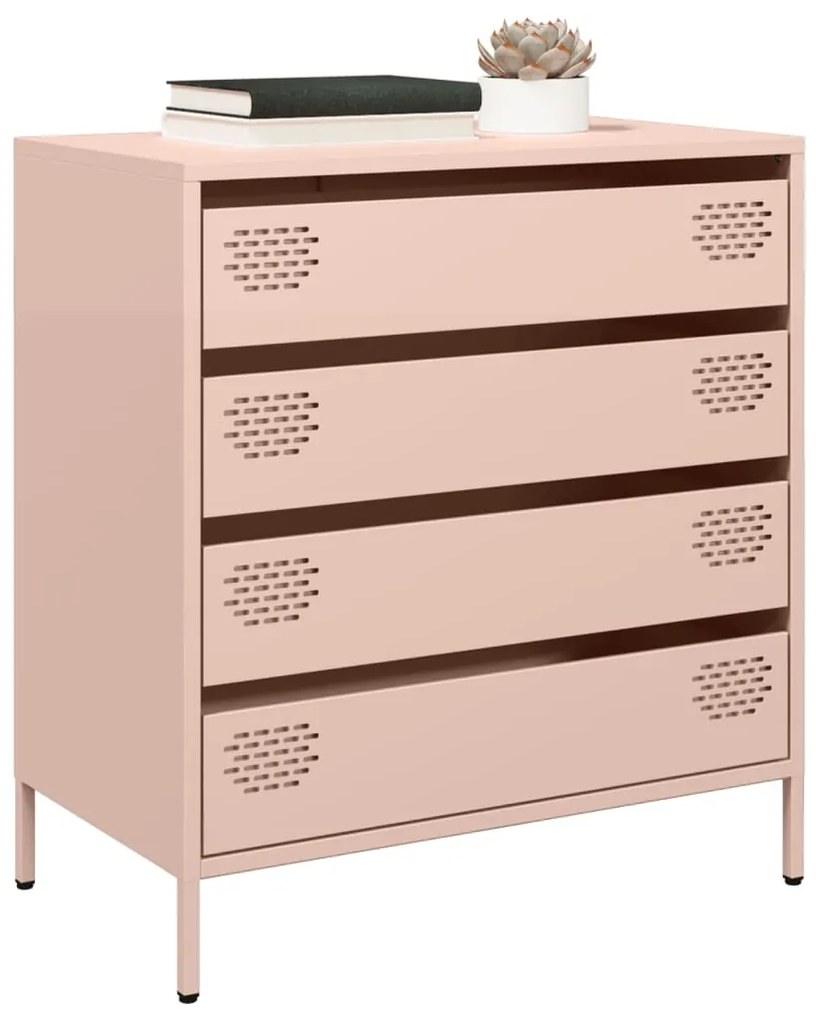 Ντουλάπι Ροζ 68x39x73,5 εκ. από Χάλυβα Ψυχρής Έλασης