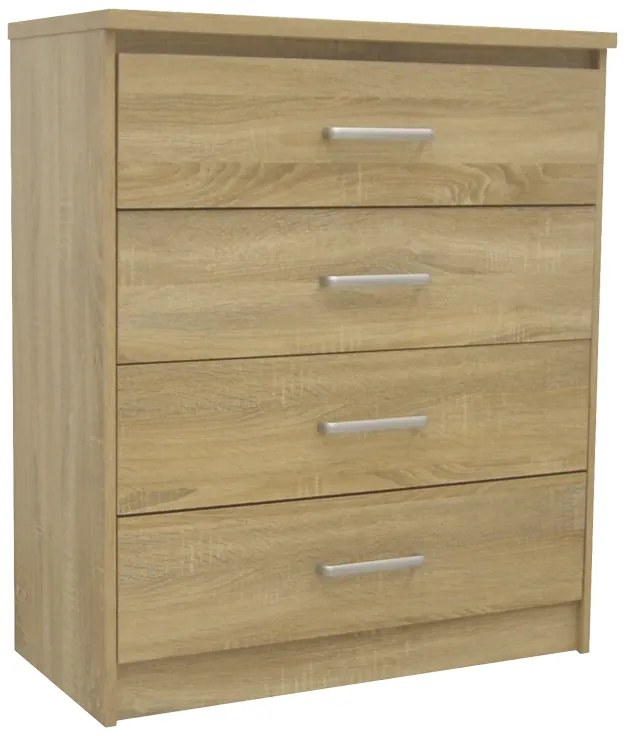 Intrahome Συρταριέρα OLYMPUS Intrahome με 4 συρτάρια σε φυσική απόχρωση 80.5x40x95εκ | SKU: INTRAPA-234111344