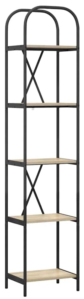 vidaXL Ράφι Βιβλίων Δρύς Sonoma 40 x 30 x 183 εκ Επεξεργασμένο ξύλο