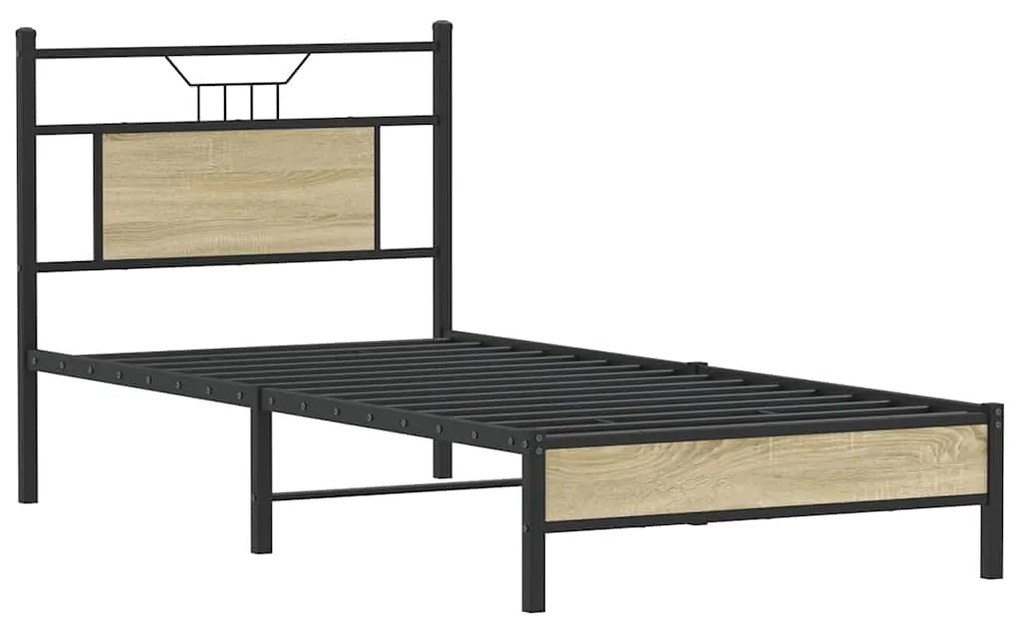 vidaXL Πλαίσιο Κρεβατιού Χωρ. Στρώμα Sonoma Δρυς 80x200εκ Επεξ. Ξύλο