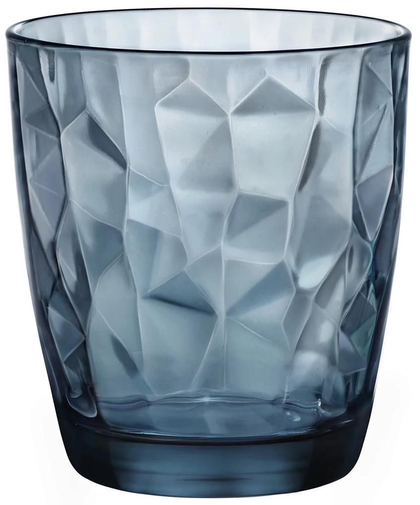 Ποτήρι Κρασιού Γυάλινο Diamond Μπλε Bormioli Rocco 300ml BR00127703