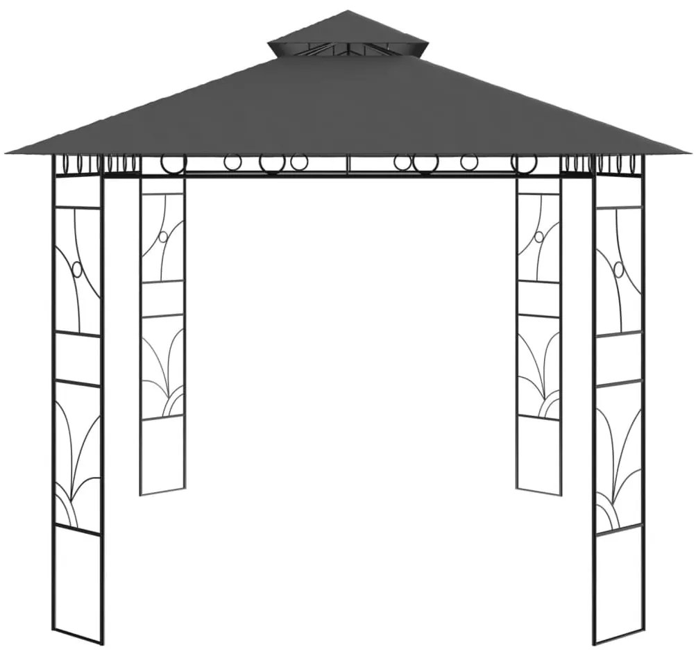 Κιόσκι Ανθρακί 4 x 3 x 2,7 μ. 160 γρ./μ²  - Ανθρακί