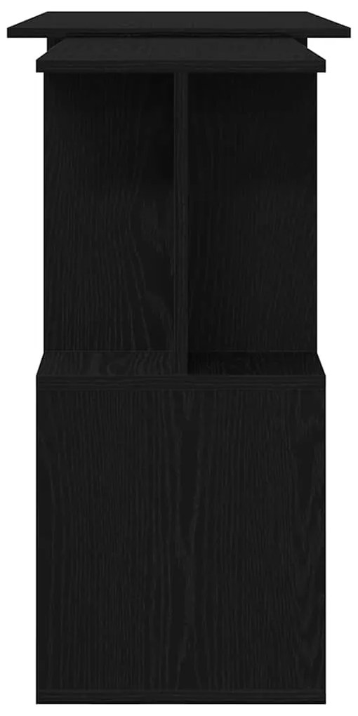 vidaXL Γραφείο Μαύρη Οξυά 200 x 50 x 76 εκ. Επεξεργασμένο ξύλο