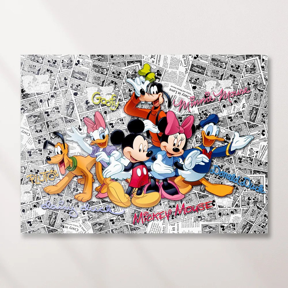 Παιδικός πίνακας σε καμβά Mickey &amp; Friends KNV0588 65cm x 95cm