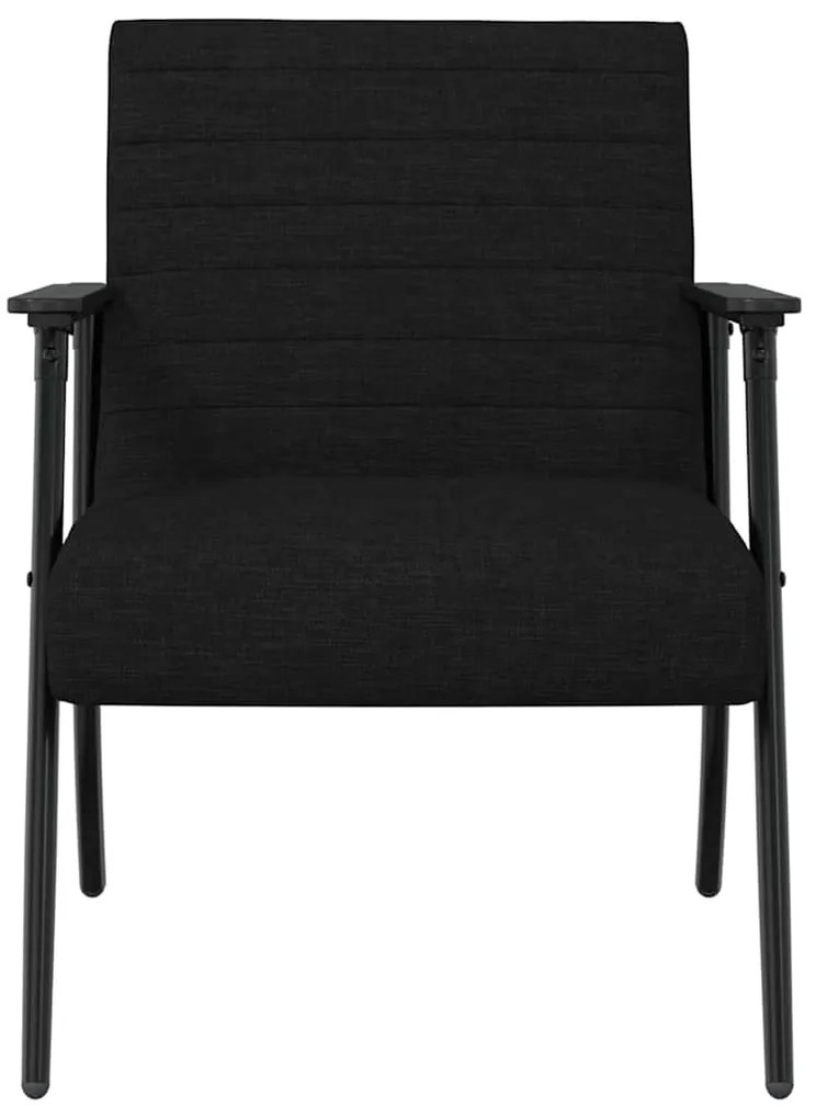 vidaXL Πολυθρόνα Μαύρο 59 x 75 x 78 εκ ύφασμα