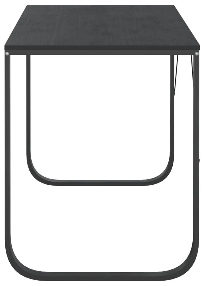 vidaXL Γραφείο Υπολογιστή Μαύρο 110 x 60 x 73 εκ. από Μοριοσανίδα