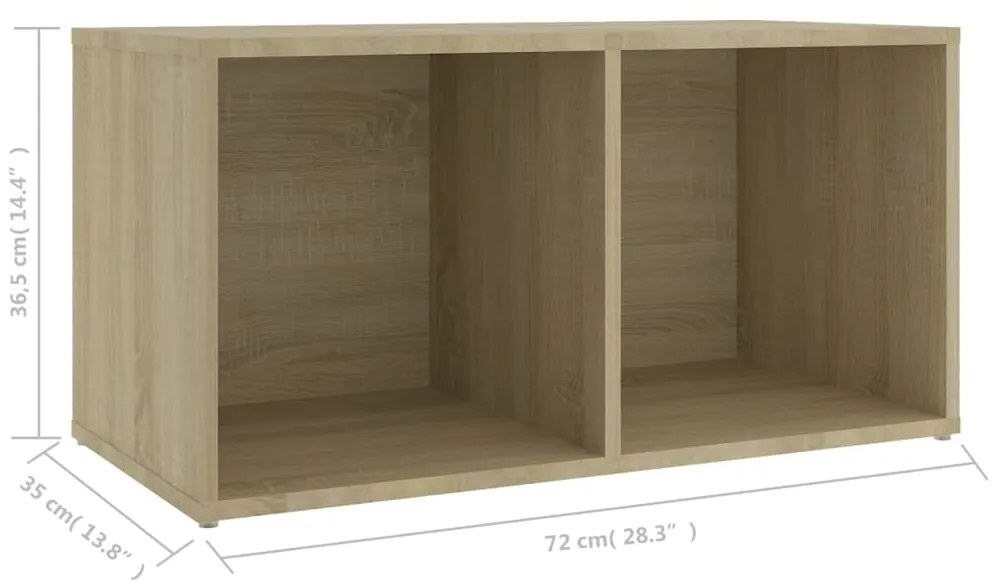 Έπιπλο Τηλεόρασης Sonoma Δρυς 72x35x36,5 εκ. από Επεξ. Ξύλο 805528