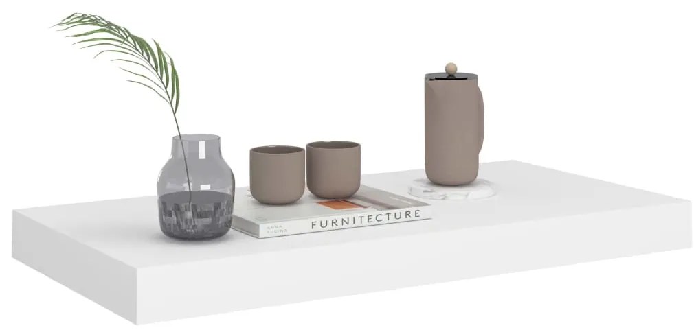 vidaXL Ράφι Τοίχου Άσπρο 50x23x3,8 εκ. από MDF