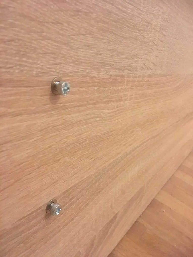 Κρεβάτι N1 για στρώμα 140x200 cm διπλό ξύλινο Λάττε χρώμα
