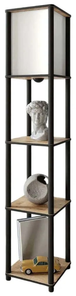 Φωτιστικό Δαπέδου Με Ραφάκια Tier 666PTR1140 17x150cm 1xE27 40W Oak Opviq