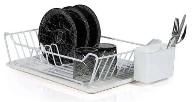 Πιάτοθήκη με ΔΙΣΚΟ 38036/WHITE 47x32cm