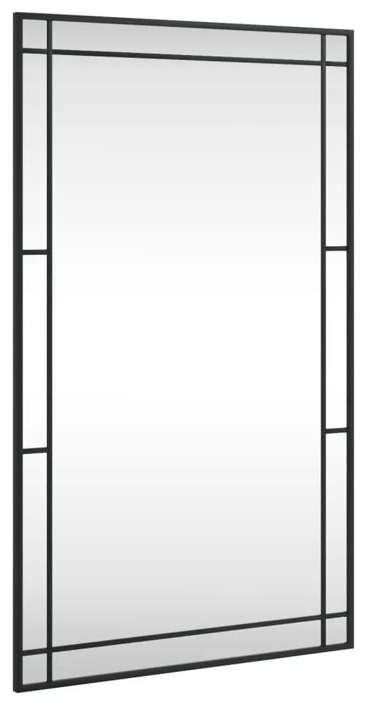 Καθρέφτης Ορθογώνιος Μαύρος 60 x 100 εκ. από Σίδερο - Μαύρο
