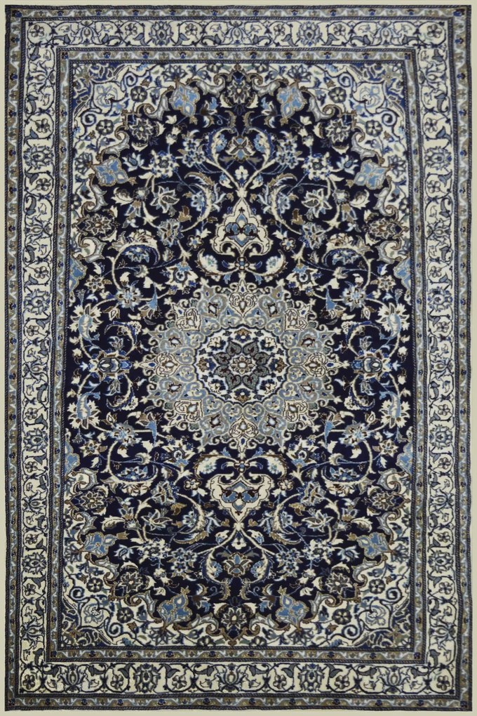 Χειροποίητο Χαλί Persian Nain Wool-Silk 156Χ251 156Χ251cm