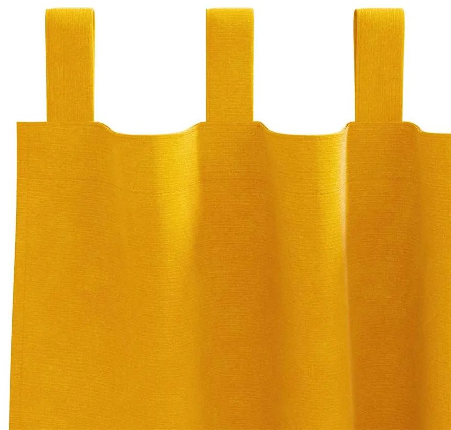 vidaXL Κουρτίνες 2 pcs κίτρινο μουσταρδί 140 x 140 cm Βελούδο