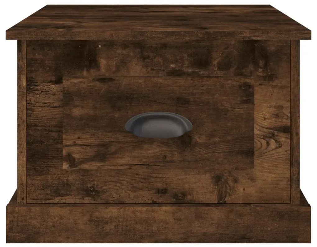 vidaXL Τραπεζάκι Σαλονιού Καπνιστή Δρυς 50x50x35 εκ. Επεξεργασμ. Ξύλο